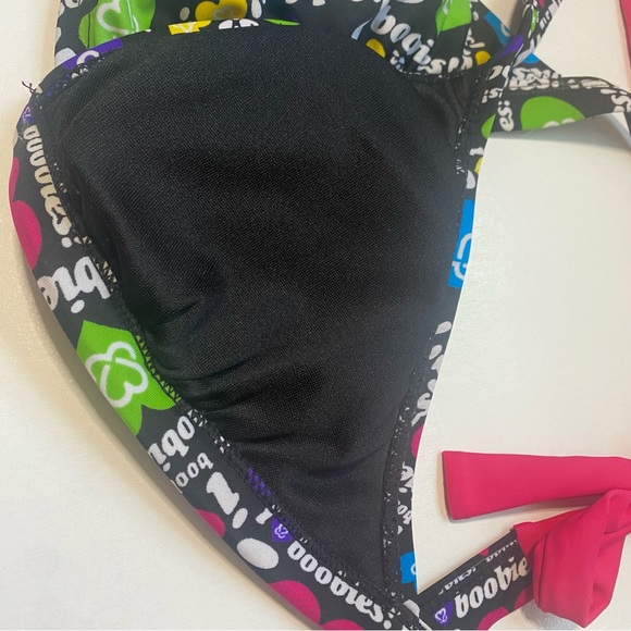 Melissa Keep a Breast swimsuit, I Love Boobies, top and bottom, size M - Picture 6 of 8